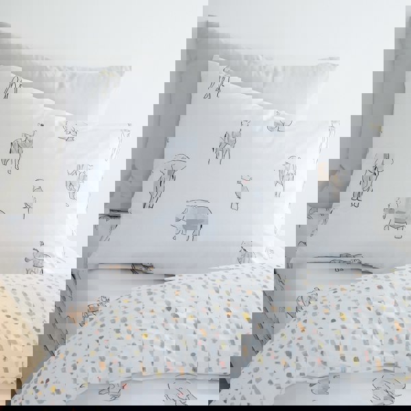 Bianca Zoo Animals Cotton Reversible Duvet Cover Set