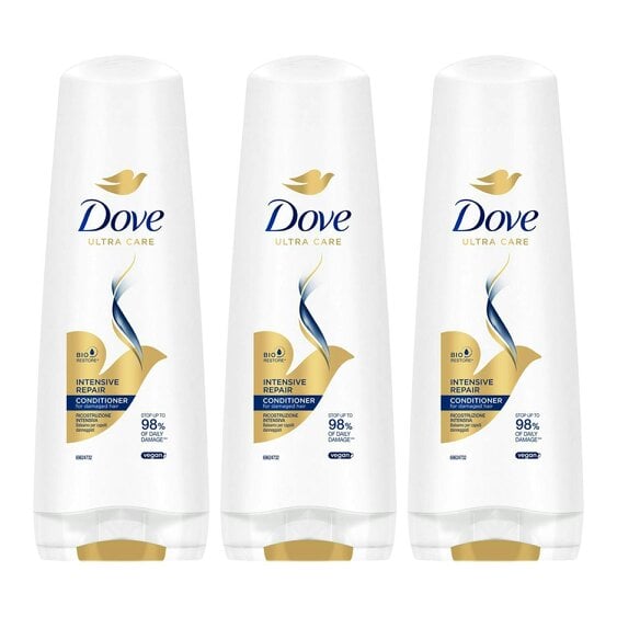 Dove Ultra Care Conditioner - Intensive Repair 3x350 ml, Bio Restore Technology