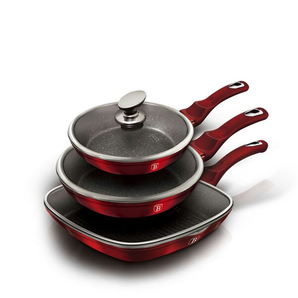 Berlinger Haus 6-Piece Frying Pan Set Berlinger Haus BH/6189 Burgundy Collection