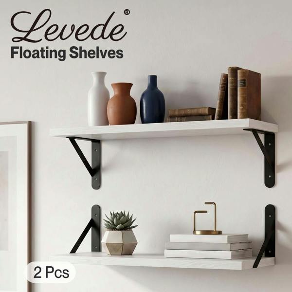 Levede Floating Shelves 2PC Wall Mounted Shelf DIY Storage Display Modern Decor