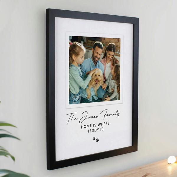 Personalised Pet Framed Print - close-up detail