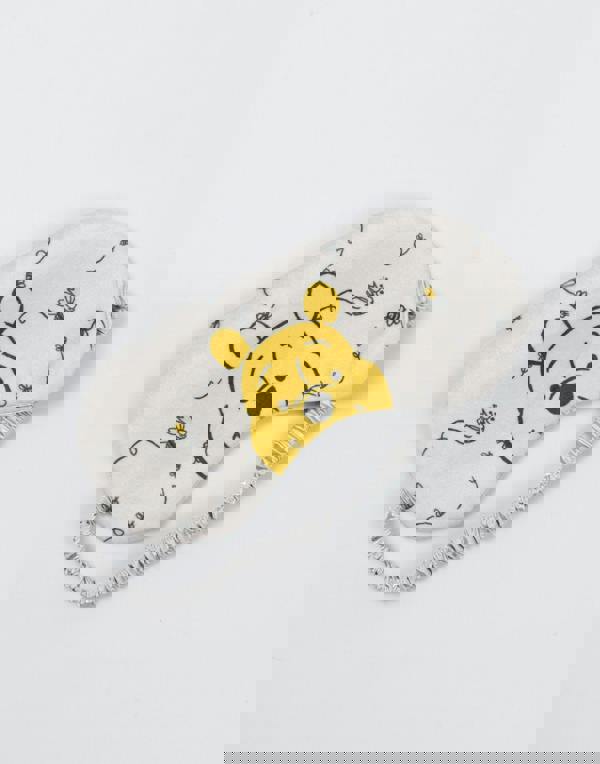 Disney Unisex Yellow Winnie The Pooh Hot Water Bottle With Eye Mask and Socks (One Size)