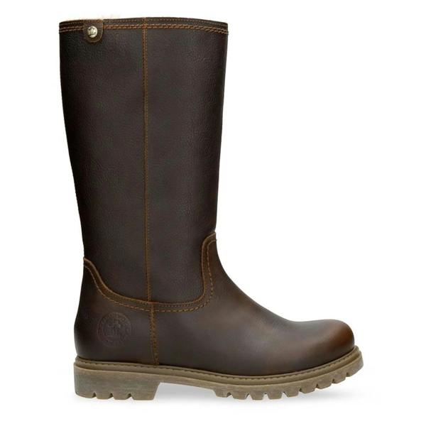 Panama Jack Bambina B82 - Women's Brown Waterproof Leather Boots