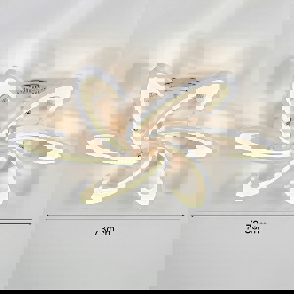 73cm Dia. Modern LED Ceiling Light Acrylic Petal Pendant Lights Ceiling Light Living and Home 