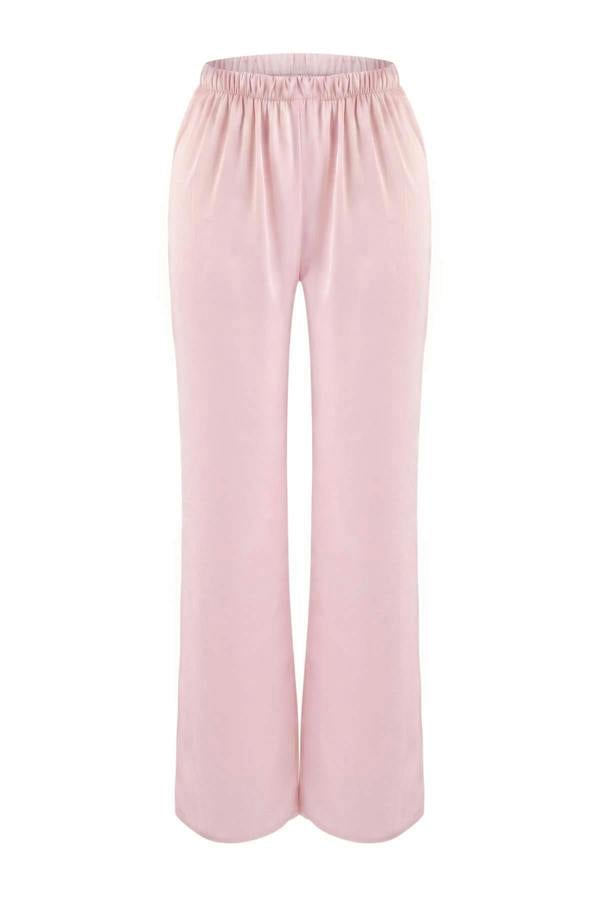 Lace Detail Satin Cami Pyjama Set