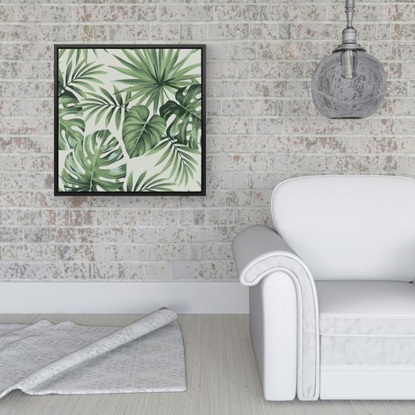 Warren Reed Exotic Palm Leaves Framed Canvas