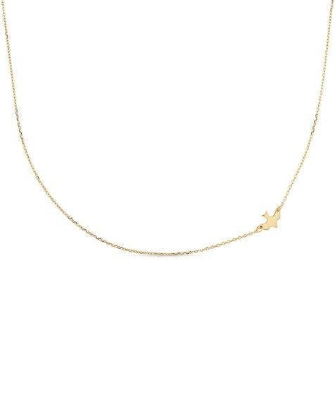 Dainty 18K Gold Bird Necklace Choker - Necklaces - Elk & Bloom