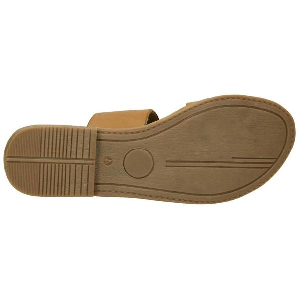 Leather Collection Ladies Leather Collection Double Strap Mules F00234