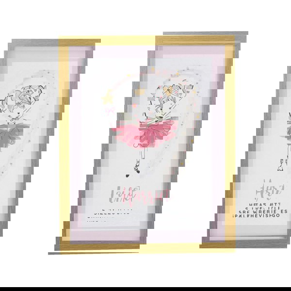 Personalised Memento Company Personalised Princess Ballerina Oak Poster Frame