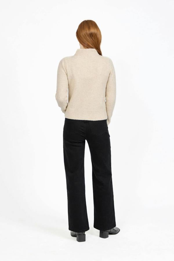 Mudflower Cornelli Embellished Zip-Up Knit Cardigan