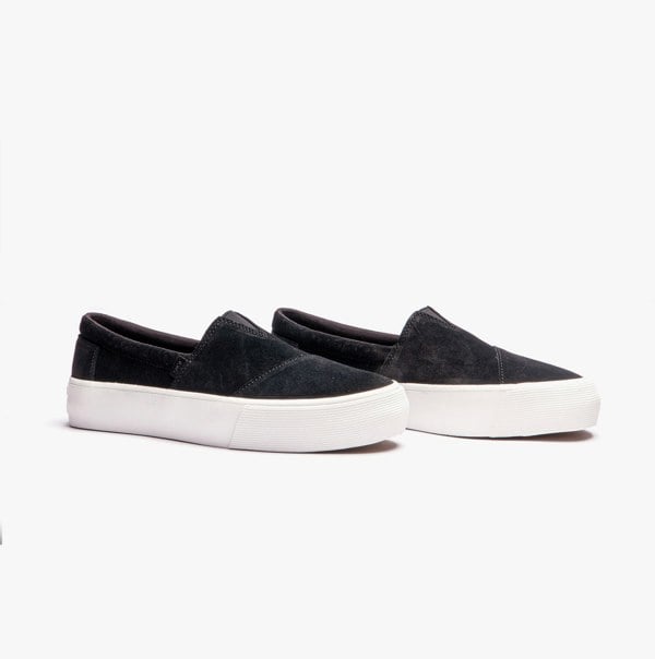 TOMS ALP FENIX PLATFORM SLIP ON Womens Sneakers Black