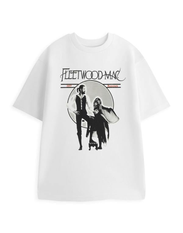 Fleetwood Mac Mens Black Rumours Short Sleeved T-Shirt