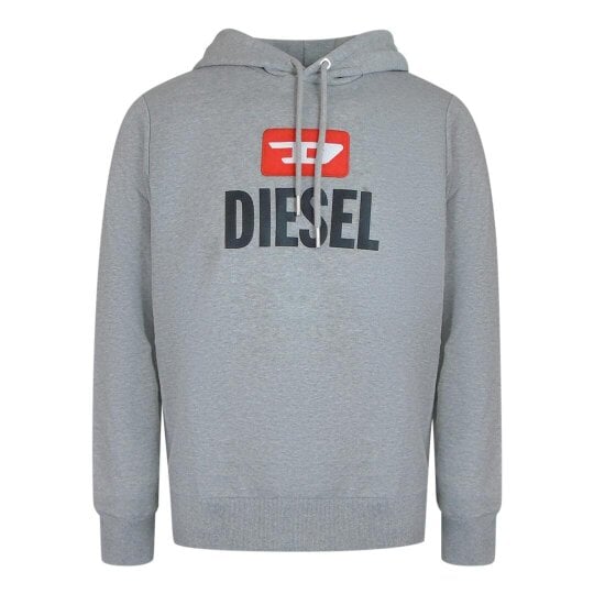 Diesel New D Logo Grey Hoodie