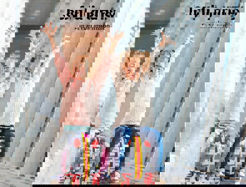 Dekko 17' ' Kids Luggage Ride On Suitcase on Wheel with Scooter for Travel Seat