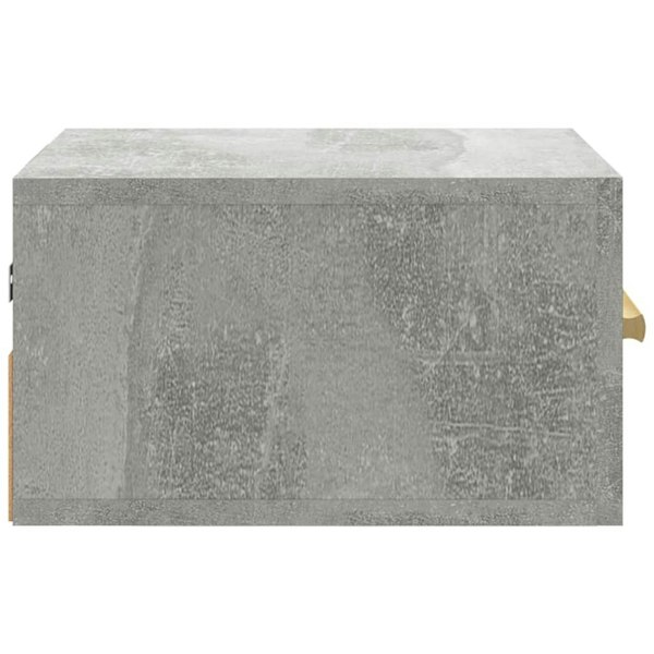 Berkfield Wall-mounted Bedside Cabinet Concrete Grey 35x35x20 cm