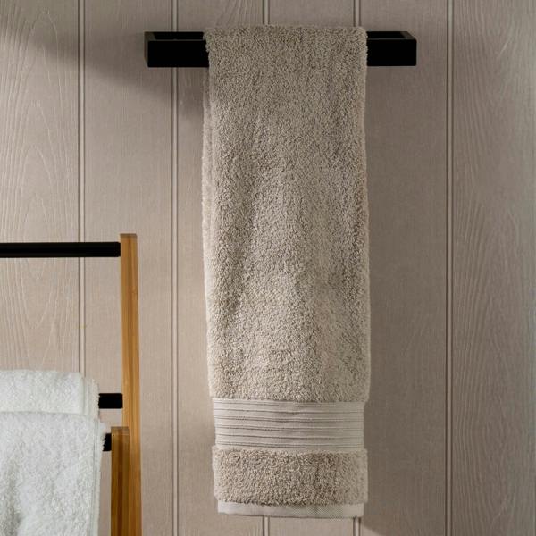 Taupe Egyptian Cotton Hand Towel close-up detail | Soak and Sleep