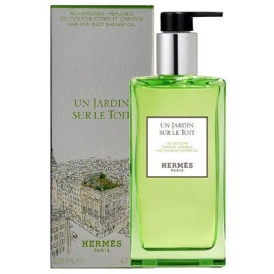 Hermes Un Jardin Sur le Toit Hair & Body Shower Gel 200ml Refillable
