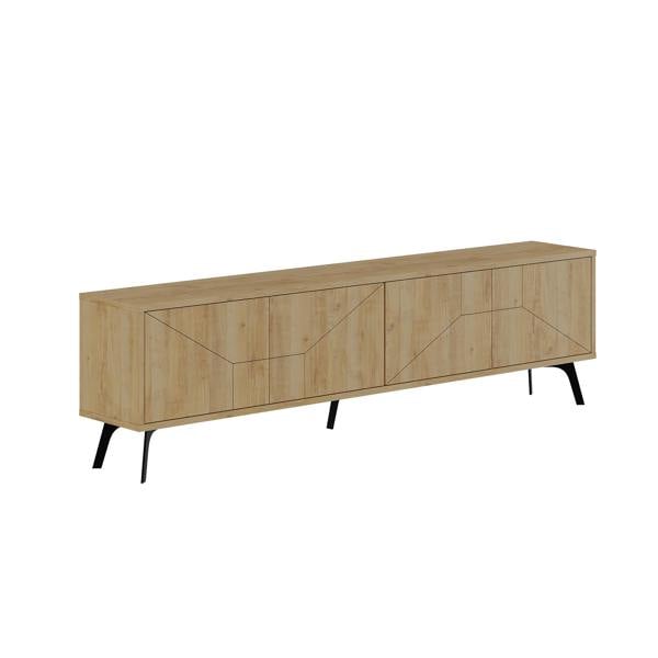 Decortie Dune Modern TV Unit Multimedia Centre with Storage Stylish TV Cabinet 65"