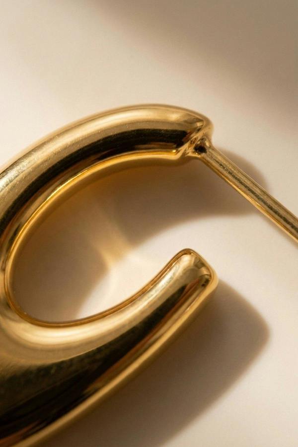ARIIRA Talulah Sculptural Open Hoop Earrings