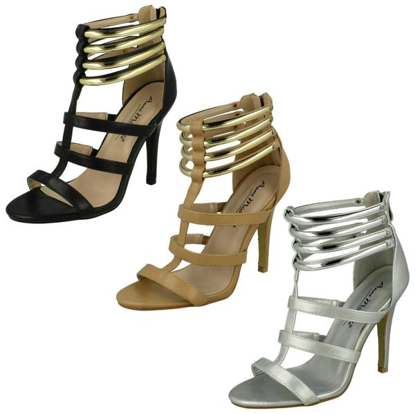 Anne Michelle Ladies Anne Michelle Open Toe Heeled Sandals