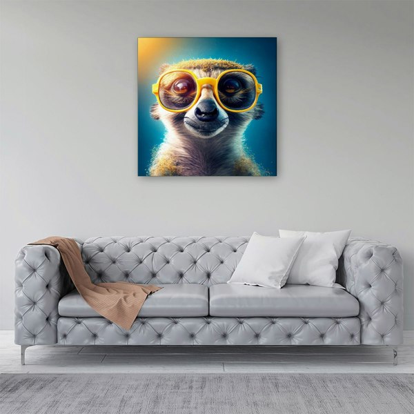 Warren Reed Meerkat Splash Art Canvas