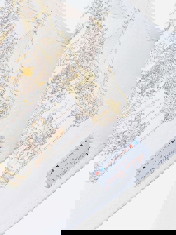 Atelier Choux Baby Girls Carousel Satin Bib in Pink