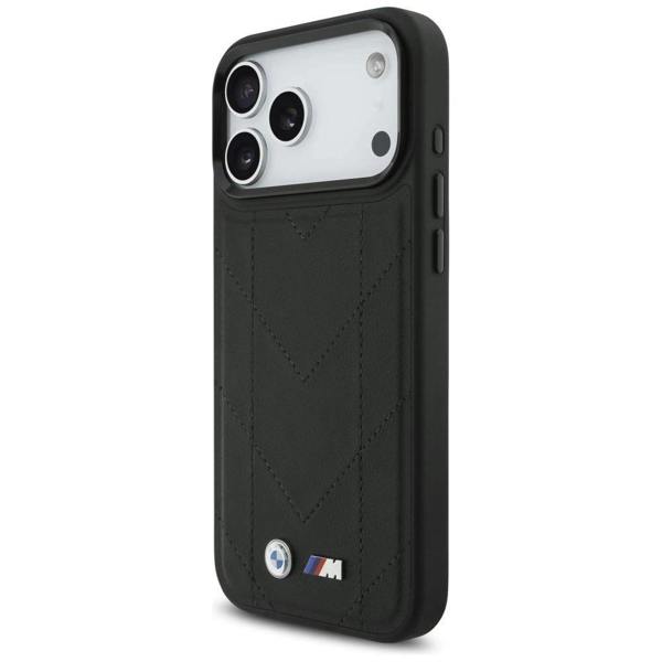 BMW M Quilted Logo Case with MagSafe for iPhone 17 Pro Max 6.9" Black - BMHMP17X25PSECHK
