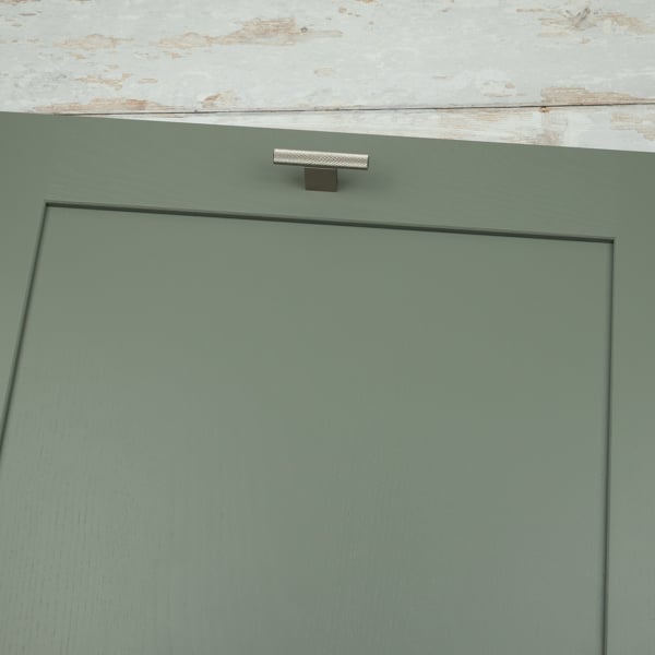 Handle & Home Knurled Brushed Nickel Boss Handles