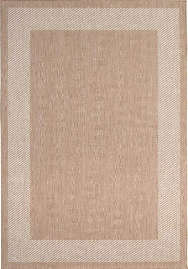 Outdoor Beige Rug easy to clean, weather-proof and UV protected.