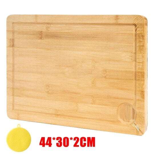 Havendro Wooden Bamboo Cutting Kitchen Serving Wood Butchers - Bamboo - Natural Bamboo