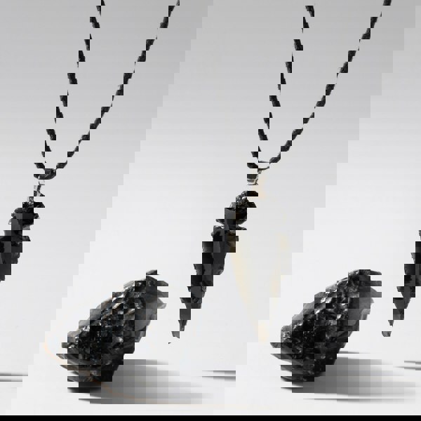 Myga Geode Gift set - Rough Stone and Pendant choice of 3 Colours