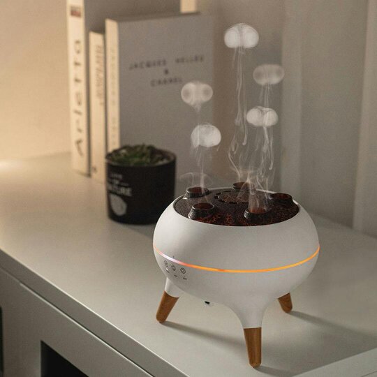Havendro 7 Color Flame Aroma Diffuser Humidifier USB Desktop Simulation Light Purifier