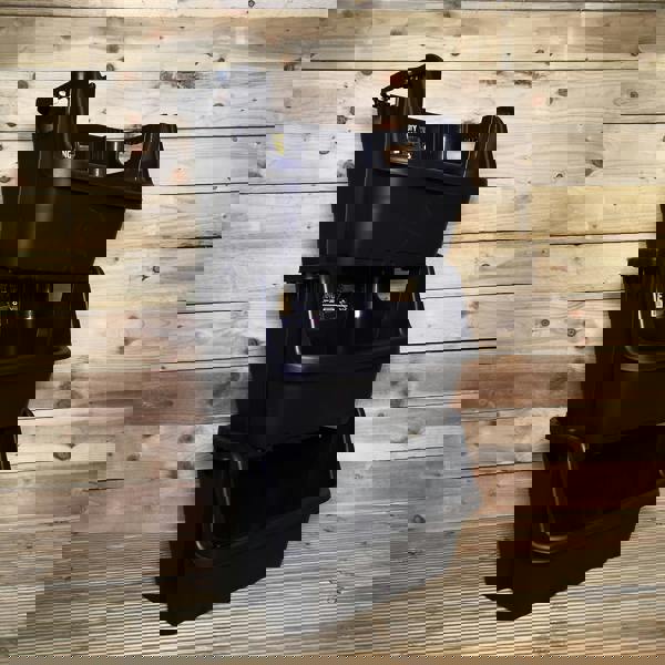 Samuel Alexander Pack of 3 / 59 x 41 x 36cm Heavy Duty Plastic Stackable Crates / Pick Bins with Handles