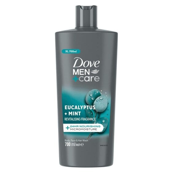 Dove Men+Care Eucalyptus + Mint 3-in-1 Hair, Face and Body Wash 3x700 ml