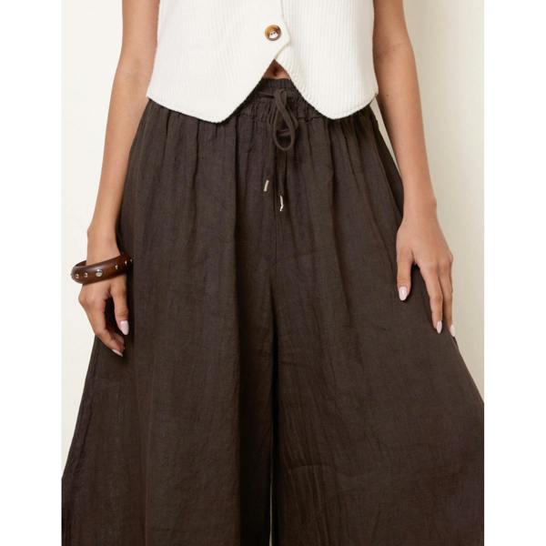 Blue Vanilla Extreme Wide Leg Linen Trousers