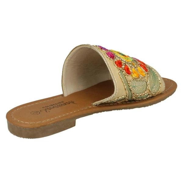 Savannah Ladies Savannah Flat Stitched Vamp Mules