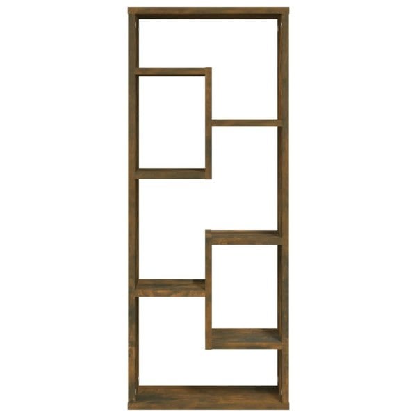Berkfield Wall Shelf Smoked Oak 36x16x90 cm Engineered Wood