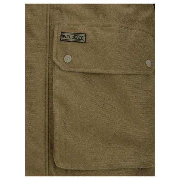 Hoggs of Fife Torness Trilaminate 3 in 1 Jacket front pocket and Field Pro branding detail