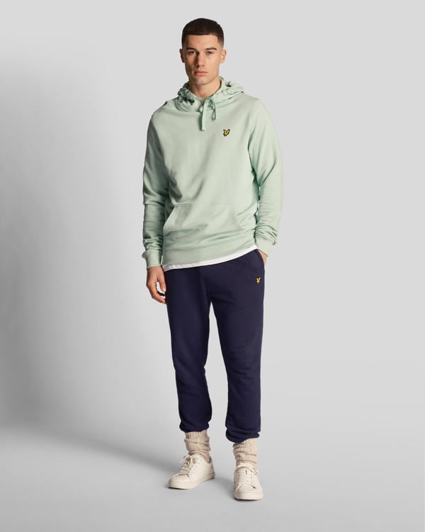 Lyle & Scott Club Emblem Hoodie - Turquoise Shadow