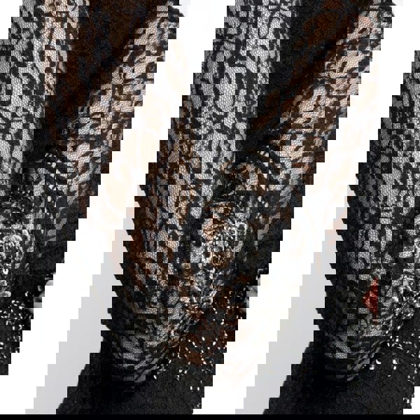 French Connection Bella Sparkle Embelished Lace Womens Dress