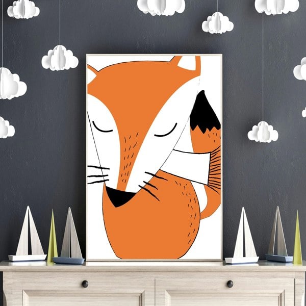 Fox prints for Woodland Nursery wall decor | set of 3 wall art prints