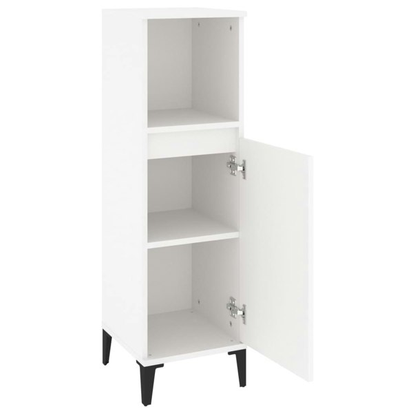Berkfield Bathroom Cabinet White 30x30x100 cm Engineered Wood