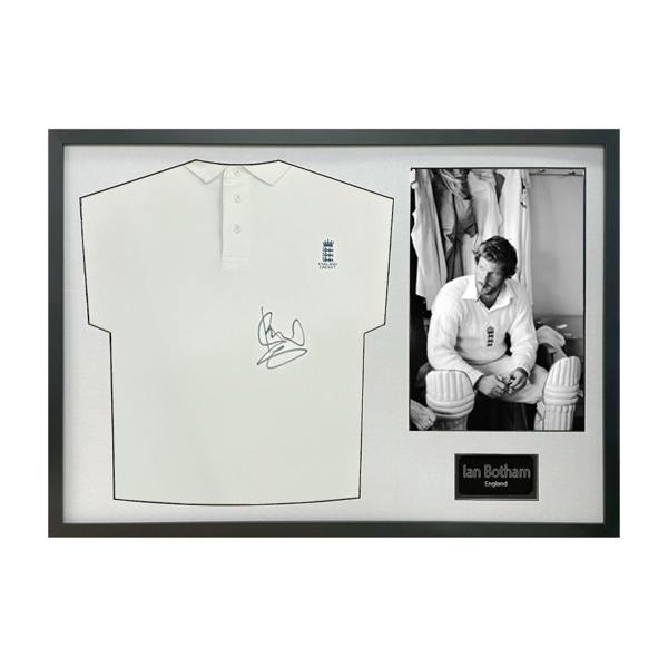 Ian Botham Signed England Shirt Classic Frame