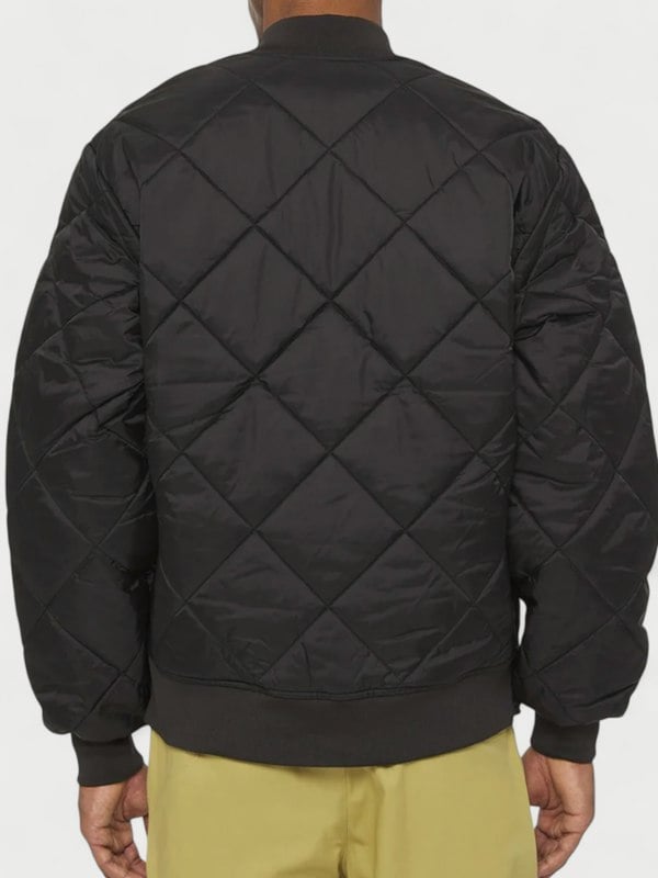 Dickies Diamond Quilted Bomber Jacket Black