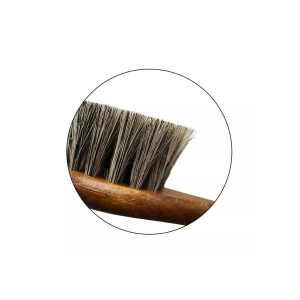 BIRCH Horsehair Dauber Brush - For Applying Shoe Polish and Cream 15cm