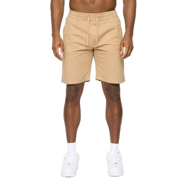 Crosshatch Mens Blansmoore Elasticated Waist Shorts - Stone - 