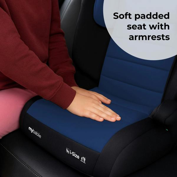 MBCSB30 i-Size (100-150cm) High Back Booster Car Seat - Blue & Black