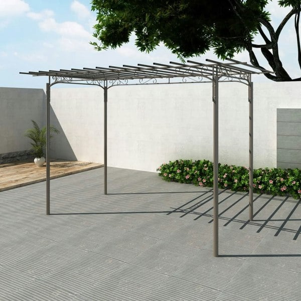 Berkfield Rose Arch Garden Arbor Steel Garden Decoration