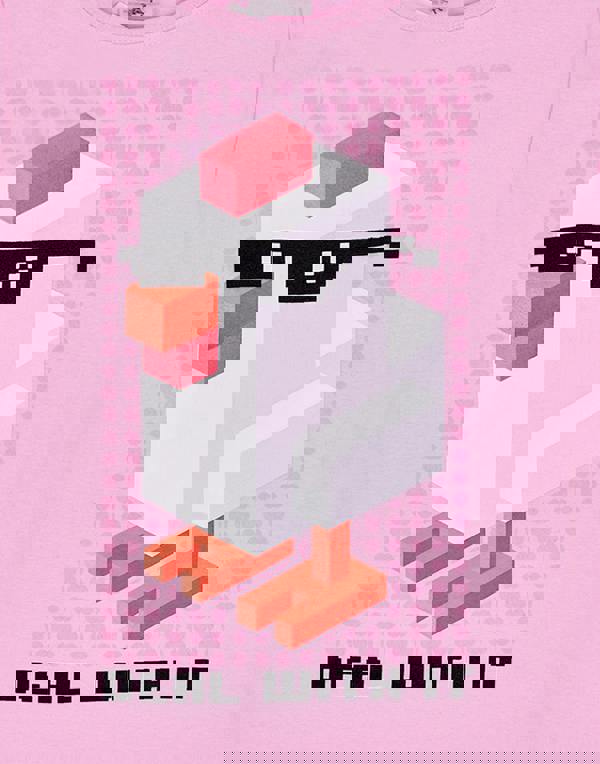 Crossy Road Girls Pink Short Sleeved T-Shirt