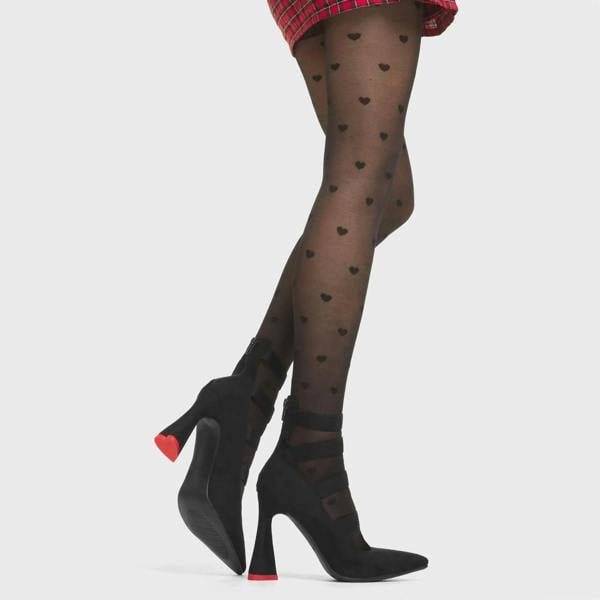 Lamoda Aloof Black Suede Chic Urban Edgy Ankle Boots Statement Street Style